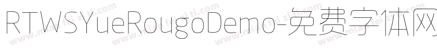 RTWSYueRougoDemo字体转换