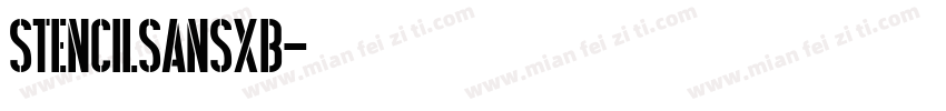 StencilSansXB字体转换