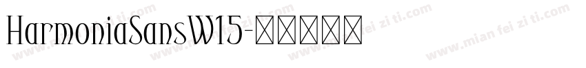 HarmoniaSansW15字体转换