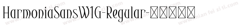 HarmoniaSansW1G-Regular字体转换