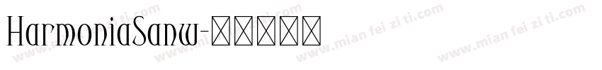 HarmoniaSanw字体转换