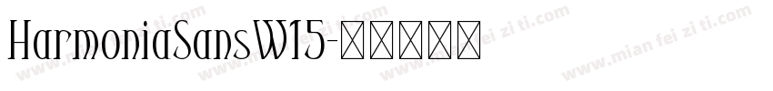 HarmoniaSansW15字体转换