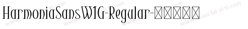 HarmoniaSansW1G-Regular字体转换