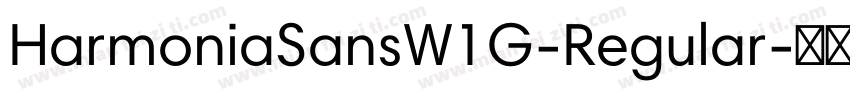 HarmoniaSansW1G-Regular字体转换