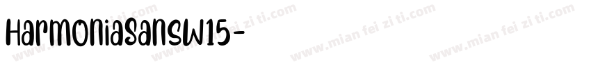 HarmoniaSansW15字体转换