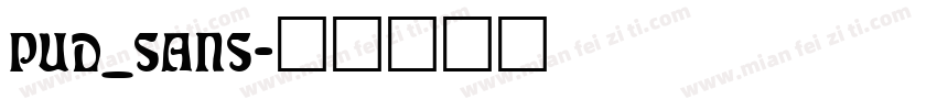 PUD_SANS字体转换