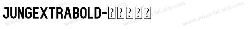 jungExtraBold字体转换