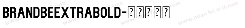 BrandbeExtraBold字体转换