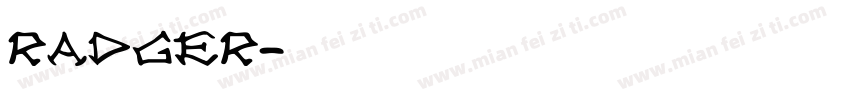 radger字体转换