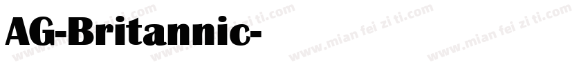 AG-Britannic字体转换