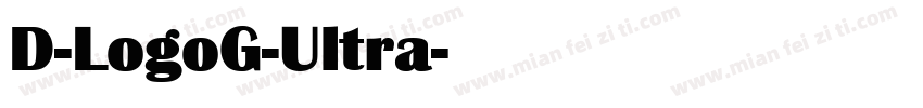 D-LogoG-Ultra字体转换