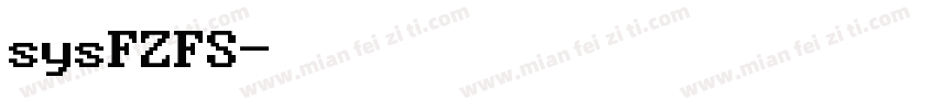 sysFZFS字体转换