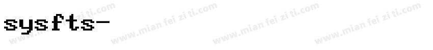 sysfts字体转换