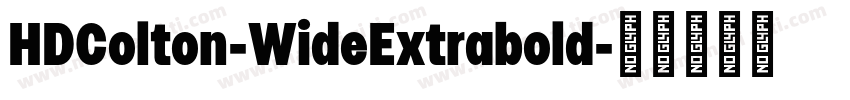 HDColton-WideExtrabold字体转换