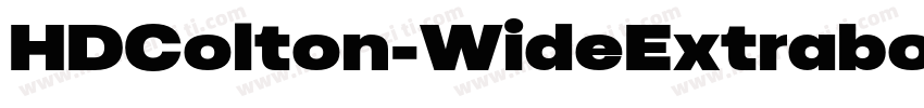 HDColton-WideExtrabold字体转换