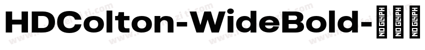 HDColton-WideBold字体转换