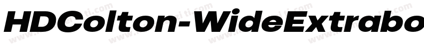 HDColton-WideExtrabold字体转换