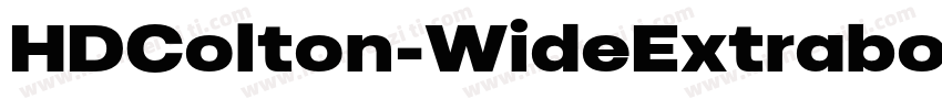 HDColton-WideExtrabold字体转换