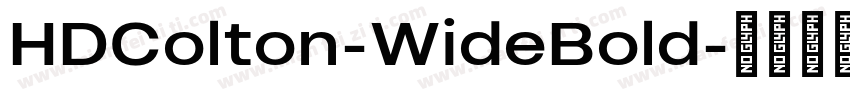 HDColton-WideBold字体转换