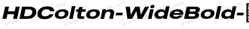 HDColton-WideBold字体转换