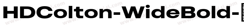 HDColton-WideBold字体转换