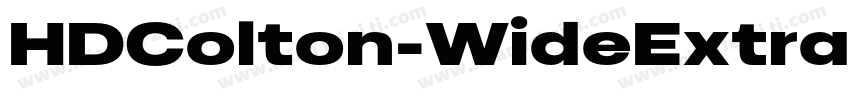HDColton-WideExtrabold字体转换