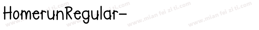 HomerunRegular字体转换
