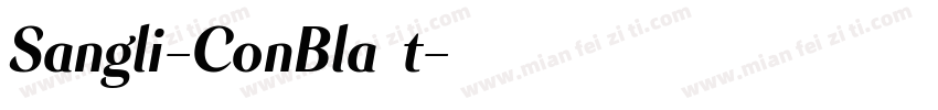 Sangli-ConBlaIt字体转换