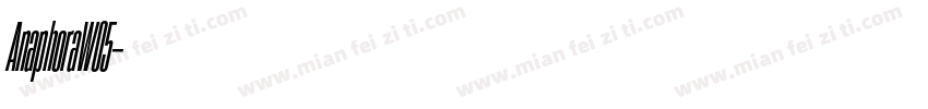 AnaphoraW05字体转换