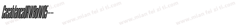 CasablancaURWBolW05-字体转换