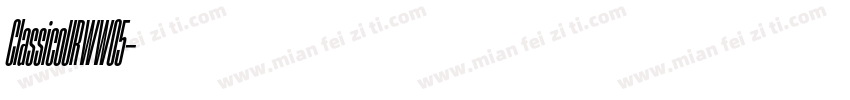 ClassicoURWW05字体转换