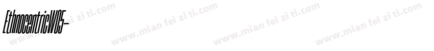 EthnocentricW05字体转换