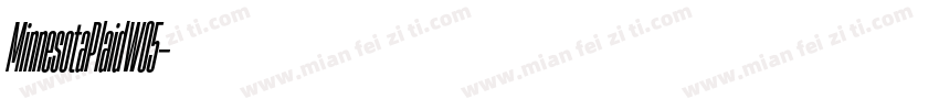 MinnesotaPlaidW05字体转换