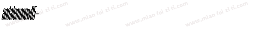 andalemonow05字体转换