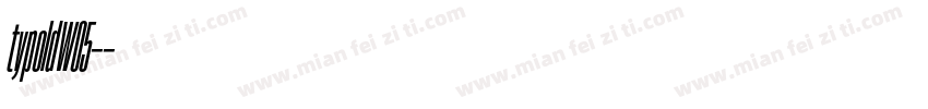 typoldW05-字体转换