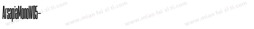ArsapiaMonoW05字体转换