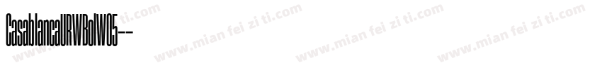 CasablancaURWBolW05-字体转换