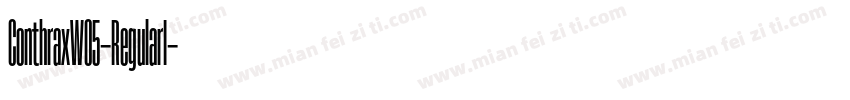 ConthraxW05-RegularI字体转换