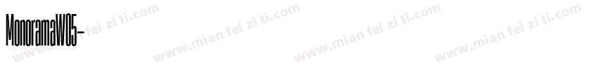 MonoramaW05字体转换