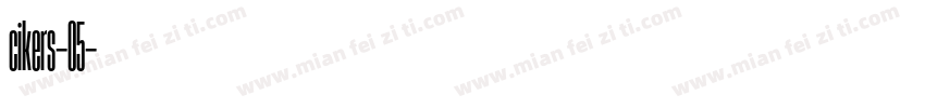 cikers-05字体转换