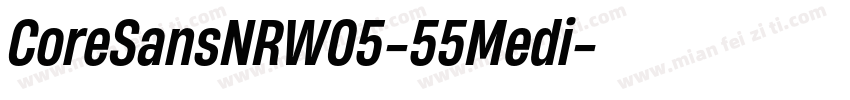 CoreSansNRW05-55Medi字体转换