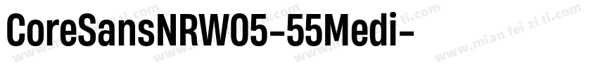 CoreSansNRW05-55Medi字体转换