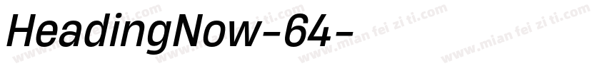 HeadingNow-64字体转换