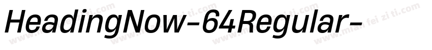 HeadingNow-64Regular字体转换