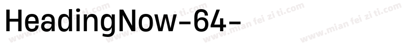 HeadingNow-64字体转换