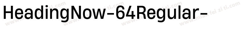 HeadingNow-64Regular字体转换