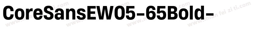 CoreSansEW05-65Bold字体转换
