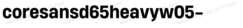 coresansd65heavyw05字体转换