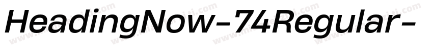 HeadingNow-74Regular字体转换