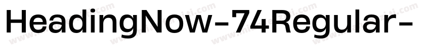 HeadingNow-74Regular字体转换